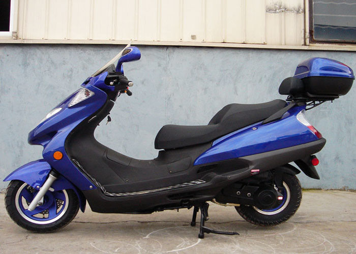اثنين من الغاز الازرق الكبار سكوتر الغاز ، 150cc موتور سكوتر مع 2 مقاعد جلدية حقيقية