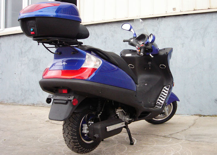 اثنين من الغاز الازرق الكبار سكوتر الغاز ، 150cc موتور سكوتر مع 2 مقاعد جلدية حقيقية