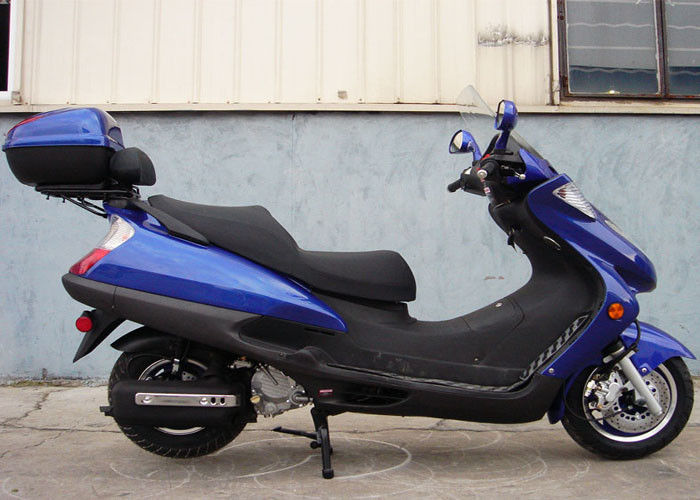 اثنين من الغاز الازرق الكبار سكوتر الغاز ، 150cc موتور سكوتر مع 2 مقاعد جلدية حقيقية