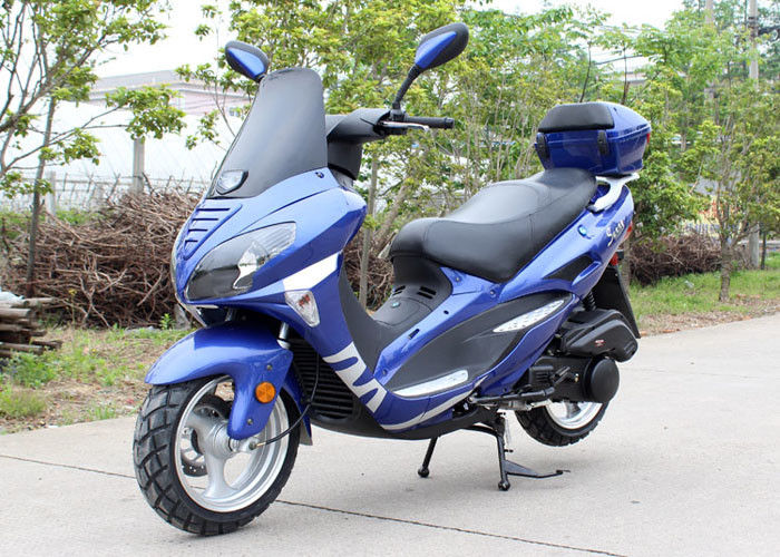 أربعة ألوان الغاز الدراجة سكوتر مع الزجاج الأمامي CVT ، سرعة المحرك سكوتر 150cc