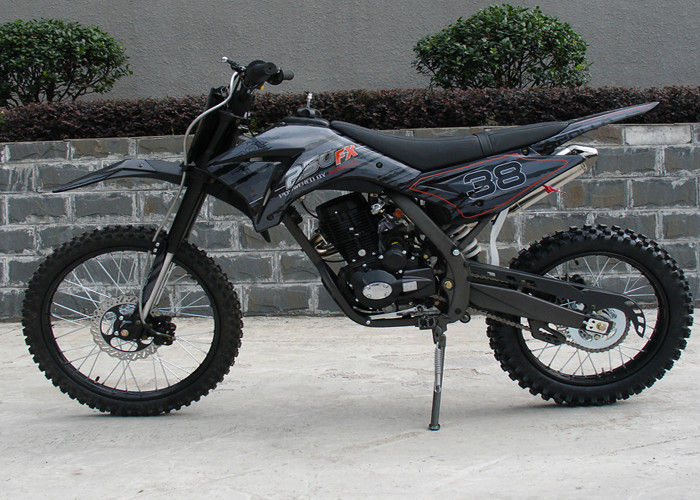 أبولو نمط 250cc الترابية دراجة نارية سوداء مع ناقل حركة يدوي 8L خزان النفط