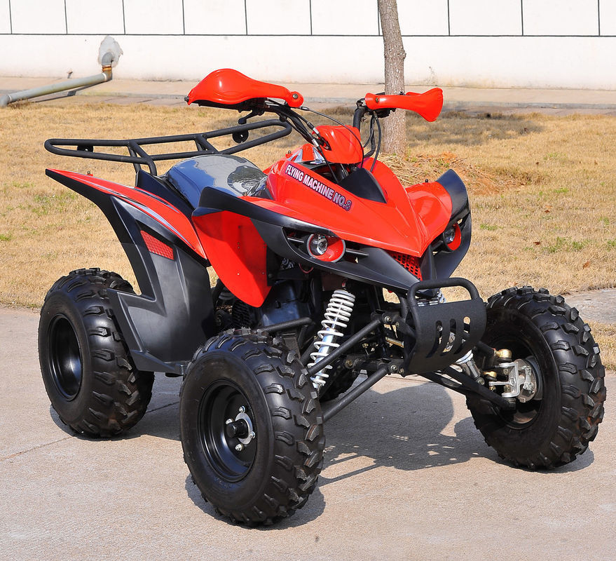 واحد مقعد سباق الشباب ATV 200CC الأحمر 4 × 4 جنبا إلى جنب مركبة النقل المؤتمتة المساعدة
