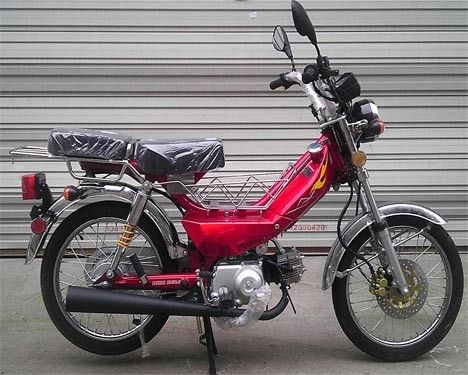 50CC CDI ركلة البداية الغاز بدعم دراجة نارية الجبهة القرص / الخلفية طبل الفرامل الهواء تبريد
