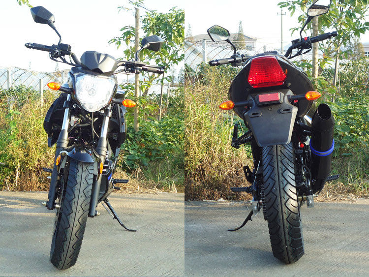 تبريد الهواء دراجات نارية عالية بالطاقة 250cc دراجة نارية اسطوانة واحدة مع أضواء إشارة