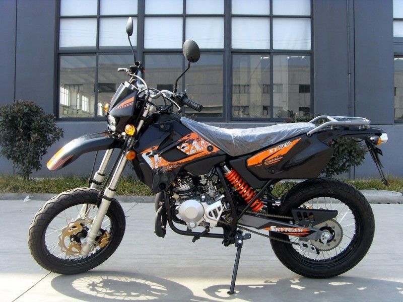 4 السكتة الدماغية 50cc سبورت للدراجات النارية مع أضواء إشارة ، تبريد الهواء اسطوانة واحدة