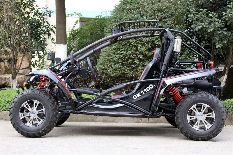 1100CC مزدوجة الذراع أرجوحة الذهاب كارت عربات التي تجرها الدواب مع 4 تبريد اسطوانة تبريد ، تعليق مستقل
