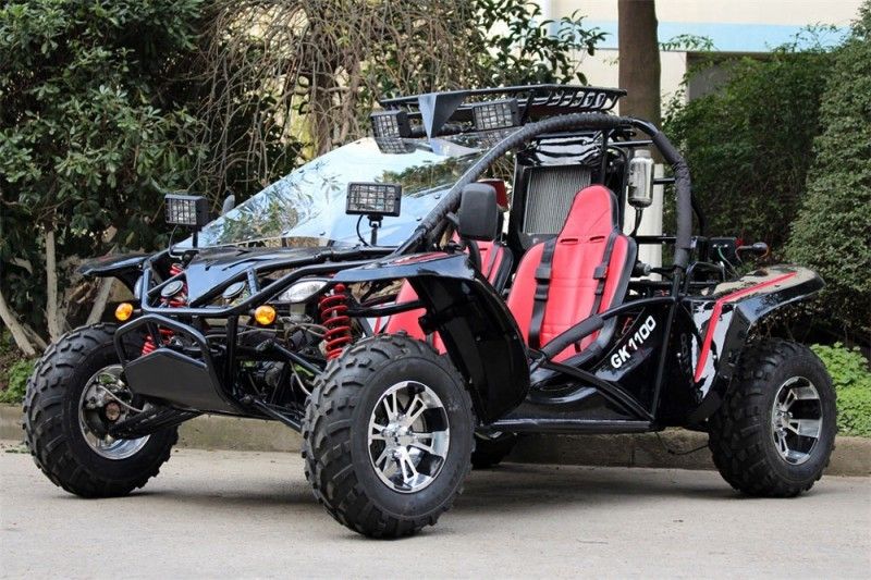 1100CC مزدوجة الذراع أرجوحة الذهاب كارت عربات التي تجرها الدواب مع 4 تبريد اسطوانة تبريد ، تعليق مستقل