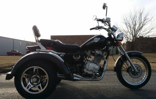 250cc تبريد الهواء 3 عجلة ترايك سكوتر مع اسطوانة واحدة ، 4-Stroke Cooling System