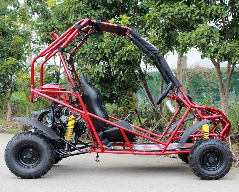 تبريد الهواء عكس CVT 125cc مقعد واحد على الطرق الوعرة كارت الذهاب للأطفال / الكبار