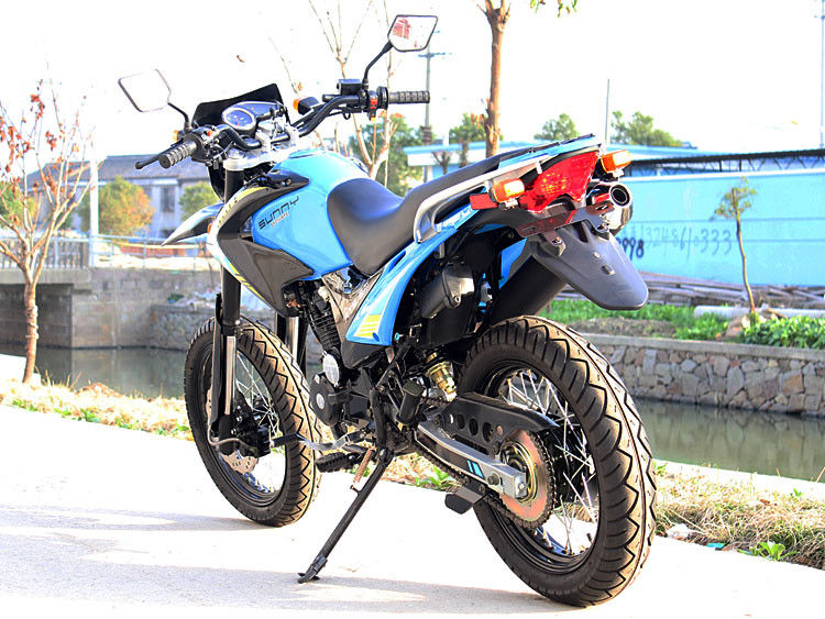 250cc اسطوانة واحدة 4 السكتة الدماغية تبريد الهواء الترابية دراجة نارية مع محرك سلسلة
