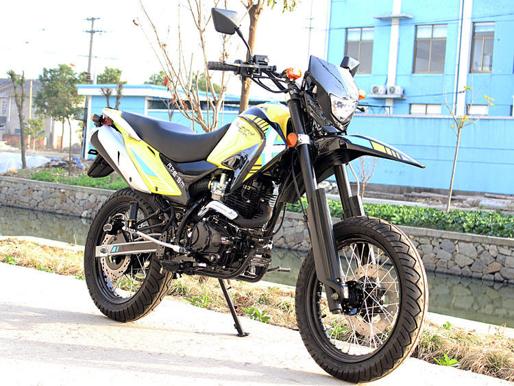 250cc اسطوانة واحدة 4 السكتة الدماغية تبريد الهواء الترابية دراجة نارية مع محرك سلسلة