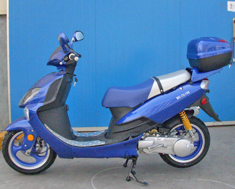 150CC الكبار موتور سكوتر CVT القسري تبريد الهواء المحرك مع الغاز الإصدار التبديل