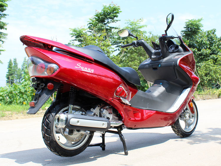300cc CVT مياه باردة محرك الكبار موتور سكوتر الجبهة قرص قرص الفرامل الخلفية