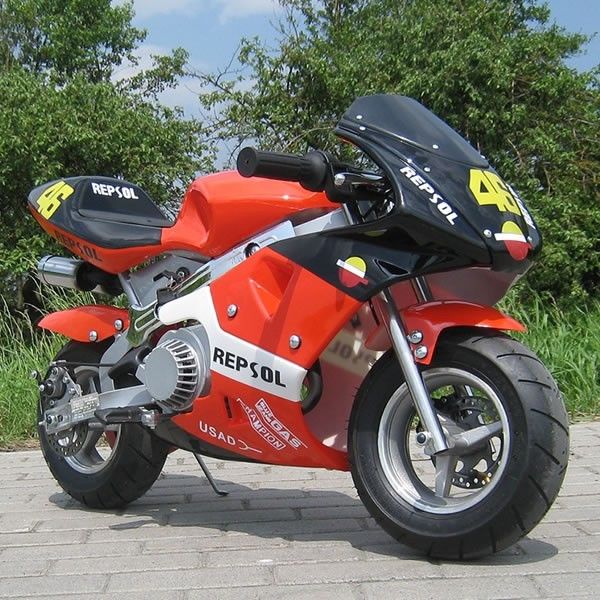 أحمر صغير الغاز الترابية دراجات 50cc ، بداية الكهربائية الصغيرة الترابية الدراجات مع ناقل حركة أوتوماتيكي