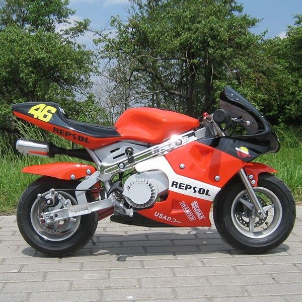 أحمر صغير الغاز الترابية دراجات 50cc ، بداية الكهربائية الصغيرة الترابية الدراجات مع ناقل حركة أوتوماتيكي