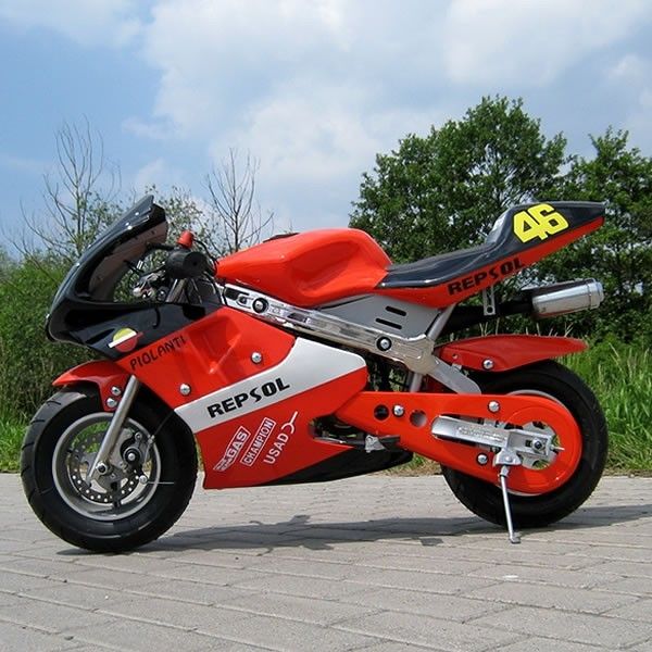 أحمر صغير الغاز الترابية دراجات 50cc ، بداية الكهربائية الصغيرة الترابية الدراجات مع ناقل حركة أوتوماتيكي