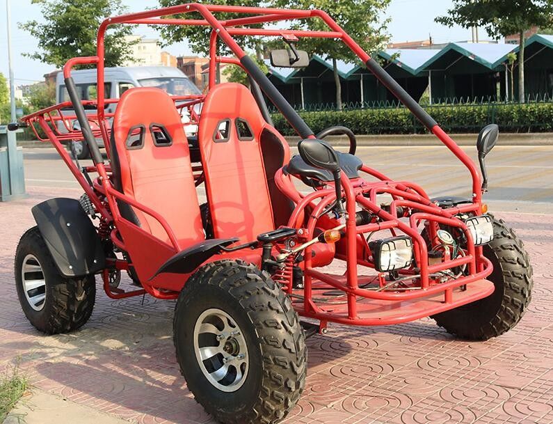 نوع أفقي Go Kart Buggy 4 Stroke Air Cool 4 مقاعد فرامل قرص أمامي / خلفي
