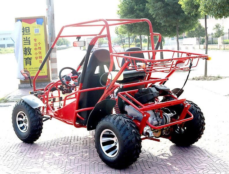 نوع أفقي Go Kart Buggy 4 Stroke Air Cool 4 مقاعد فرامل قرص أمامي / خلفي