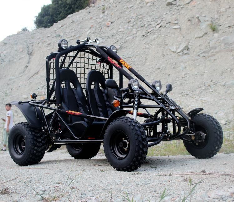 تبريد الهواء اثنين من مقاعد السيارة الذهاب الكارت الكهربائية بداية سلسلة محرك 150cc حجم كبير
