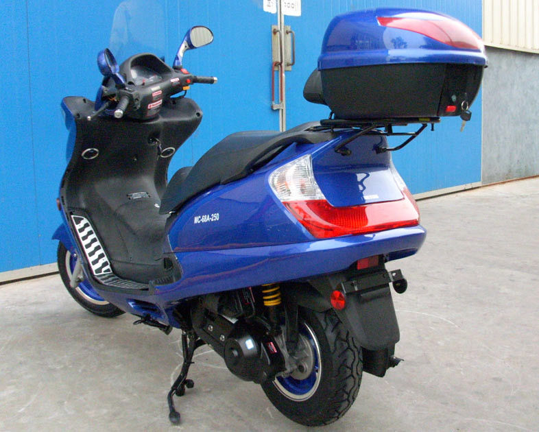 الألومنيوم القدم Peda الكبار موتور سكوتر 250cc مع الجبهة قرص ABS قرص خلفي قرص الفرامل
