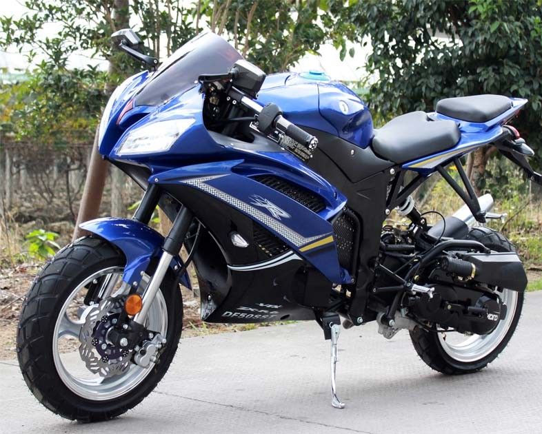 واحد اسطوانة 200cc الشارع القانونية للدراجات النارية 4 السكتة الدماغية الهواء بارد CVT مع نظام مفتاح البداية