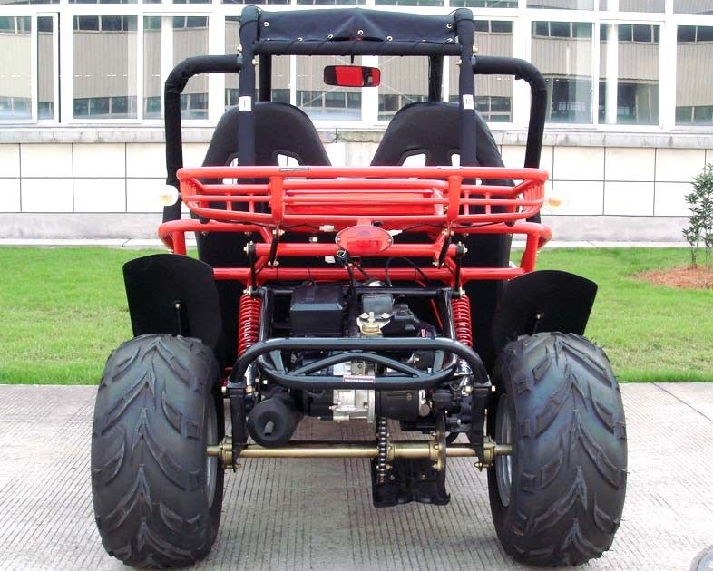 150cc الذهاب كارت عربات التي تجرها الدواب الخلفي صدمة التلقائي الكثيب عربات التي تجرها الدواب كهربائية مزدوجة / واحدة أ - الذراع