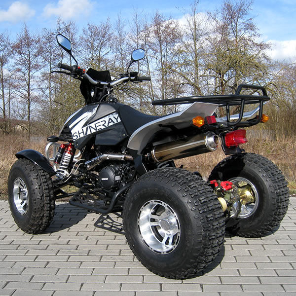 348cc 4 Stroke Youth Racing ATV 2x الفرامل الهيدروليكية قرص الفرامل الأمامية 1x الخلفية