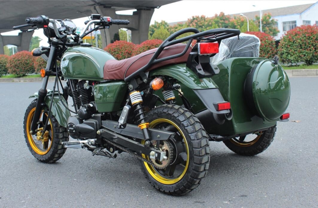 200cc Off Road Side Car Motorcycle للتسليم والإسعاف وتحميل الركاب والفواكه