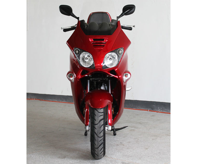 300cc 1 اسطوانة 4 السكتة الدماغية الكبار موتور سكوتر السائل بارد حزام محرك القرص الأمامي / القرص الخلفي