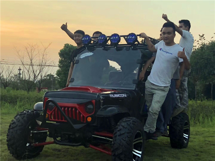 4 مقاعد تذهب كارت العربة الكبار تويوتا جيب الذهاب كارت 300cc مع نقل السيارات