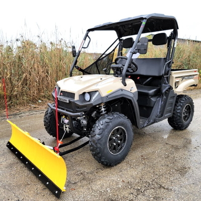 400cc 4x4 UTV 2 Seater With Snow Plow Gas Golf Cart ATV فائدة مركبة 25.5HP 2WD / 4WD